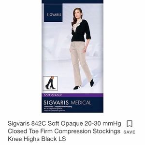 Sigvaris NWT soft opaque knee high stockings